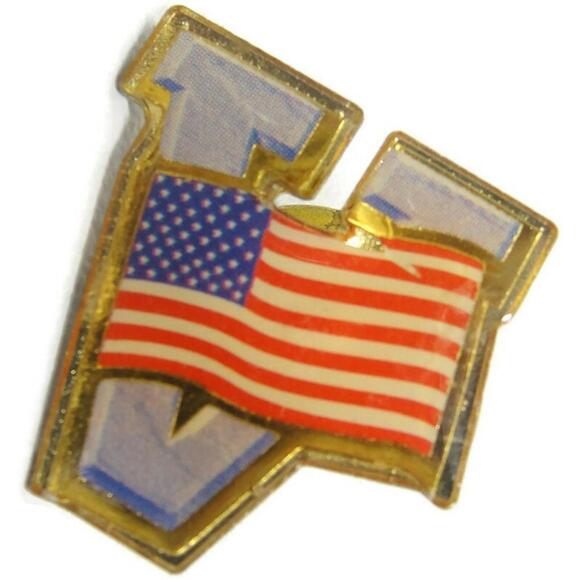 Other - Patriotic Lapel Pin Vintage "V" Flag USA